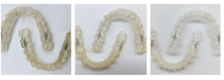 Dental care items for aligner cleaning