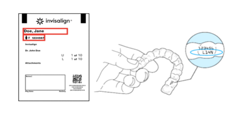Aligner number example